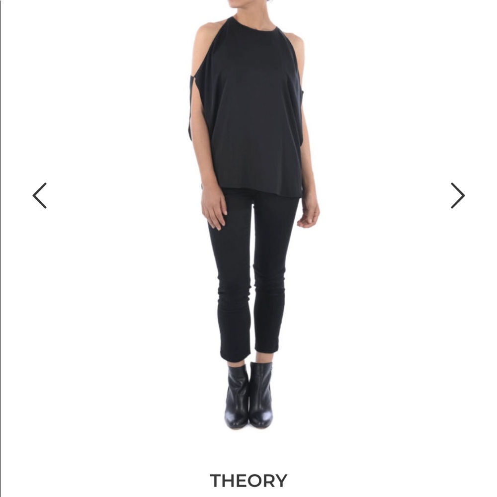 theory 100%silk top